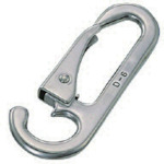 トラスコ中山 水本 ステンレス スナップフックD型 長さ88mm(ご注文単位1個)【直送品】