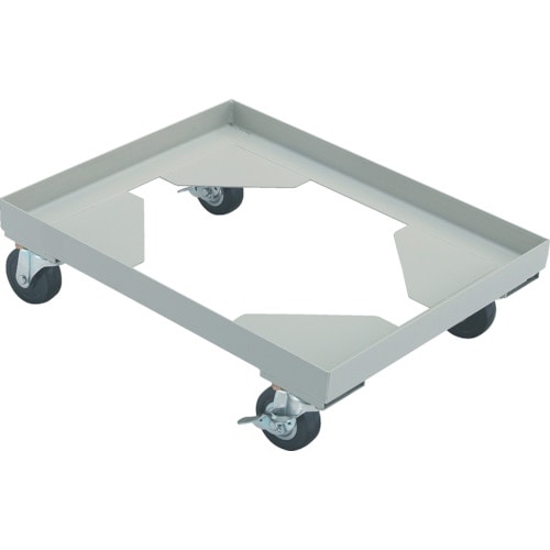 トラスコ中山 TRUSCO 箱台車 内寸620X430 ゴム車 自在ストッパー付X2(ご注文単位1台)【直送品】