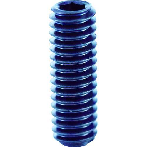 トラスコ中山 TRUSCO 六角穴付止めねじ 平先 黒染め M3×15 50本入（ご注文単位1パック）【直送品】