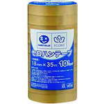 トラスコ中山 JTX 388547セロハンテープ 18mm×35m10巻 B639J(ご注文単位1パック)【直送品】
