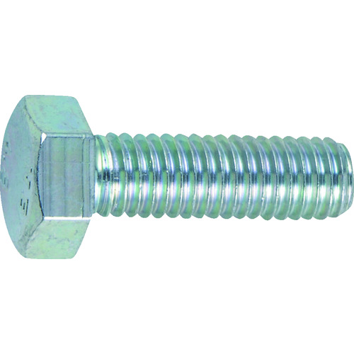 トラスコ中山 TRUSCO 六角ボルト 三価白 全ネジ M20×35 2本入（ご注文単位1パック）【直送品】