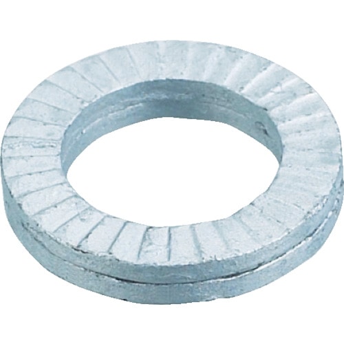 トラスコ中山 TRUSCO ノルトロックワッシャー スチール デルタプロテクト NL4(M4) 14個入(ご注文単位1パック)【直送品】