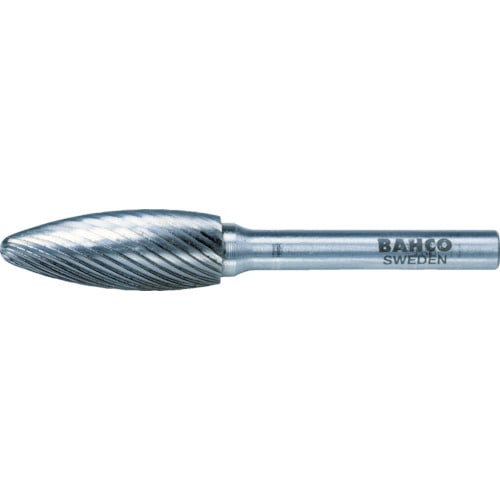 トラスコ中山 バーコ 超硬バー 楕円 ダブルカット 刃径12mm（ご注文単位1本）【直送品】