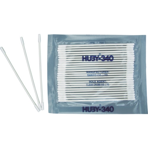 トラスコ中山 HUBY HUBY 3インチ 工業用綿棒(先端筒型)BB-012MB (8000本入)（ご注文単位1箱）【直送品】