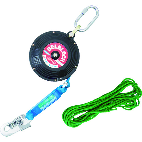 トラスコ中山 ツヨロン ベルト巻取式 ベルブロック 8.0m 102-6285(ご注文単位1台)【直送品】