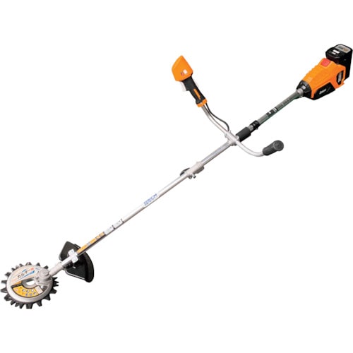 トラスコ中山 アイデック 58VLi-ionバッテリー回転ハサミ刈払機 スーパーカルマーelex 両手ハンドル 4.0Ahバッテリー（ご注文単位1台）【直送品】