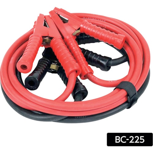 トラスコ中山 メルテック ブースターケーブル DC12V/24V・220A 5m（ご注文単位1セット）【直送品】
