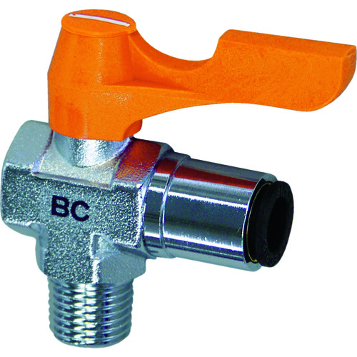 トラスコ中山 ASOH ボールバルブ エースボール チューブジョイント型 PT1/4×Φ8(ご注文単位1個)【直送品】