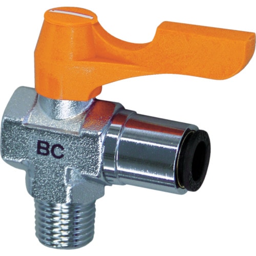 トラスコ中山 ASOH ボールバルブ エースボール チューブジョイント型 PT3/8×Φ8(ご注文単位1個)【直送品】