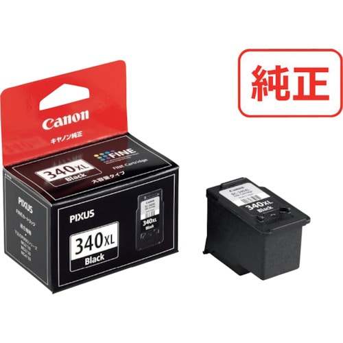 トラスコ中山 キヤノン FINEカートリッジ BC-340XL ブラック(大容量)(ご注文単位1個)【直送品】