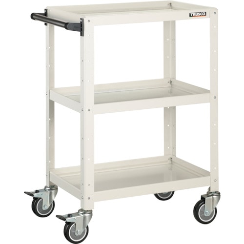 トラスコ中山 TRUSCO ツールワゴン バーディワゴン 600X400XH880 ウレタン車輪 ホワイト(ご注文単位1台)【直送品】