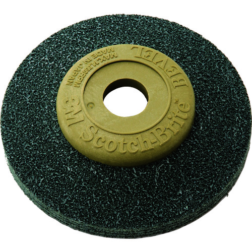 トラスコ中山 3M スコッチ・ブライト ベベルグリーン エアー工具用 #400相当（ご注文単位10個）【直送品】