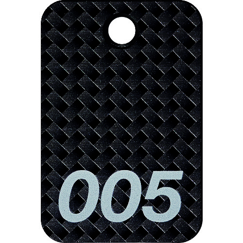 トラスコ中山 OP 荷札 番号札 四角 大 番号入り1~25 黒 (25枚入)(ご注文単位1箱)【直送品】