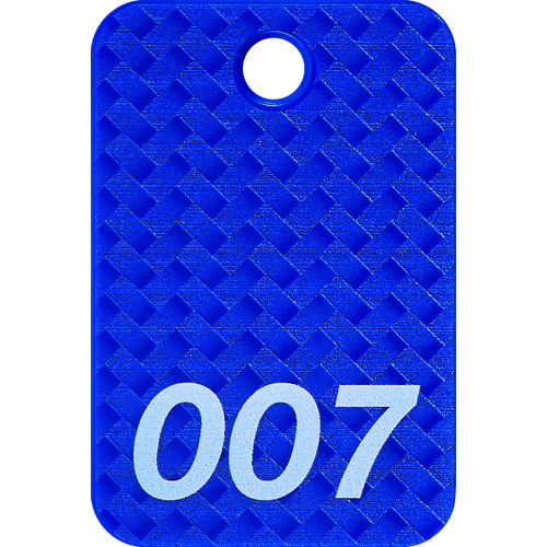 トラスコ中山 OP 荷札 番号札 四角 大 番号入り1~25 青 (25枚入)(ご注文単位1箱)【直送品】