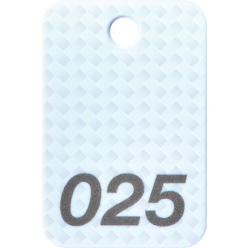 トラスコ中山 OP 荷札 番号札 四角 大 番号入り1~25 白 (25枚入)(ご注文単位1箱)【直送品】