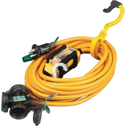 トラスコ中山 ハタヤ BFX延長コード 3口コンセントタイプ ブレーカー付 851-3805(ご注文単位1本)【直送品】