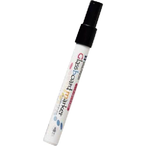 トラスコ中山 馬印 グラスボードマーカー ブラック(ご注文単位1本)【直送品】