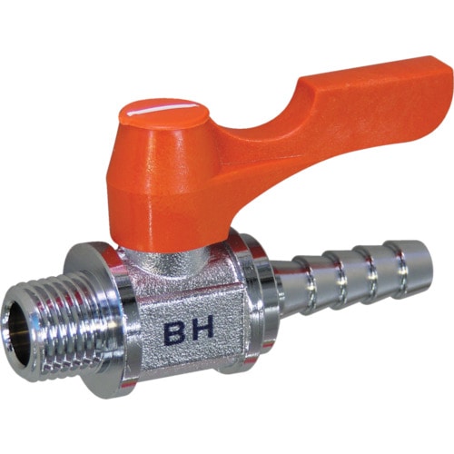 トラスコ中山 ASOH エースボール ホースニップル型 PT1/4×Φ6(ご注文単位1個)【直送品】