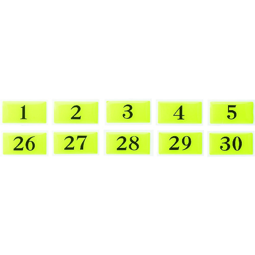 トラスコ中山 光 テーブルナンバー 表示内容1 蛍光(ご注文単位1枚)【直送品】