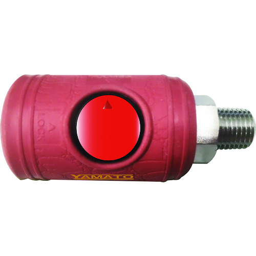 トラスコ中山 ヤマト 金属カップリング ボタン式カップリングソケット BLB22-SM-P 相手側取付サイズRc1/4(ご注文単位1個)【直送品】