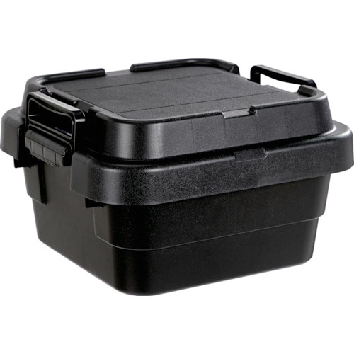 トラスコ中山 TRUSCO トランクカーゴ フラット天板仕様 浅型 20L 黒(ご注文単位1台)【直送品】