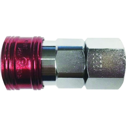 トラスコ中山 ヤマト 金属カップリング BLY-Cシリーズ カラーカップリングソケット(おねじ取付用) レッド 10個入 相手側取付サイズR1/2(ご注文単位1個)【直送品】