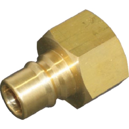 トラスコ中山 ヤマト カップリングプラグ(おねじ取付用・真鍮)BLY46-PF(ご注文単位1個)【直送品】