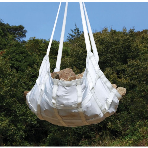 トラスコ中山 ロックスリング アイ形ベルトモッコ 900×900 (シートあり)(ご注文単位1枚)【直送品】