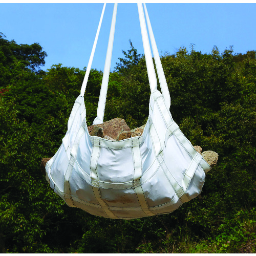 トラスコ中山 ロックスリング マスク形ベルトモッコ 900×900 (シートあり)(ご注文単位1枚)【直送品】