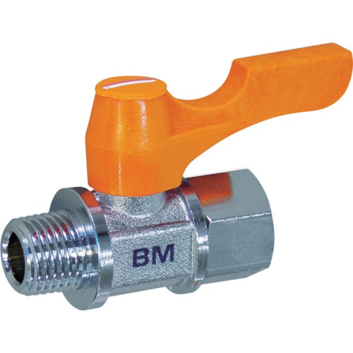 トラスコ中山 ASOH ボールバルブ エースボール 外×内ネジ型 PT1/8(ご注文単位1個)【直送品】