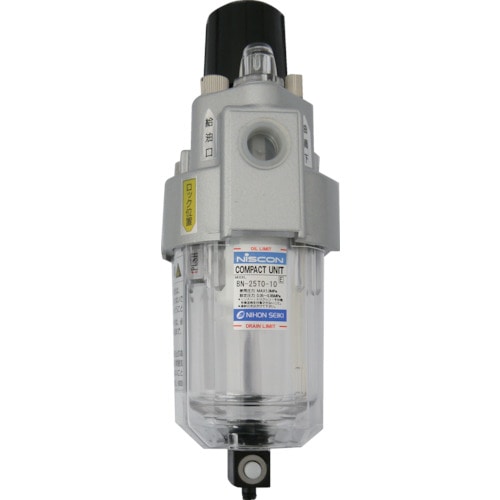 トラスコ中山 日本精器 FRLユニット10A同軸一体型(ご注文単位1個)【直送品】