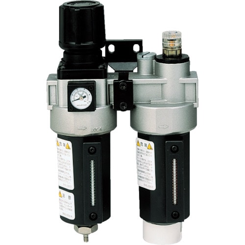 トラスコ中山 日本精器 FRLユニット 15A モジュラー接続タイプ(ご注文単位1セット)【直送品】