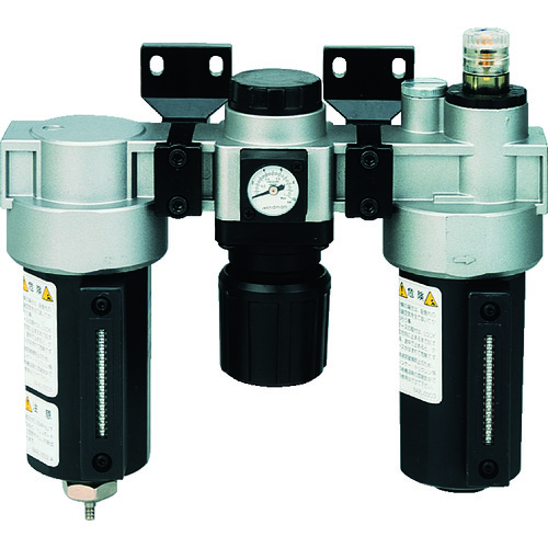 トラスコ中山 日本精器 FRLユニット8Aモジュラー接続タイプ(ご注文単位1セット)【直送品】