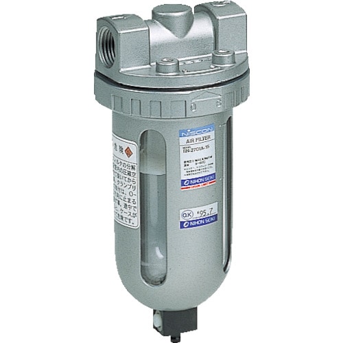 トラスコ中山 日本精器 エアフィルタ25A(ご注文単位1個)【直送品】