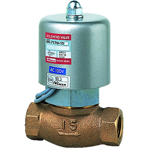 トラスコ中山 日本精器 2方向電磁弁15AAC200V717シリーズ(ご注文単位1台)【直送品】