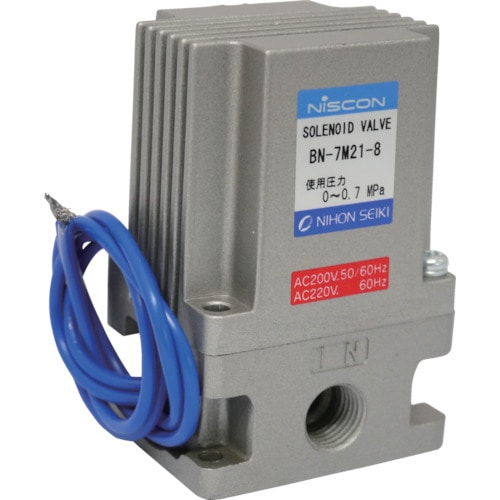 トラスコ中山 日本精器 2方向電磁弁8AAC200V7Mシリーズ(ご注文単位1台)【直送品】