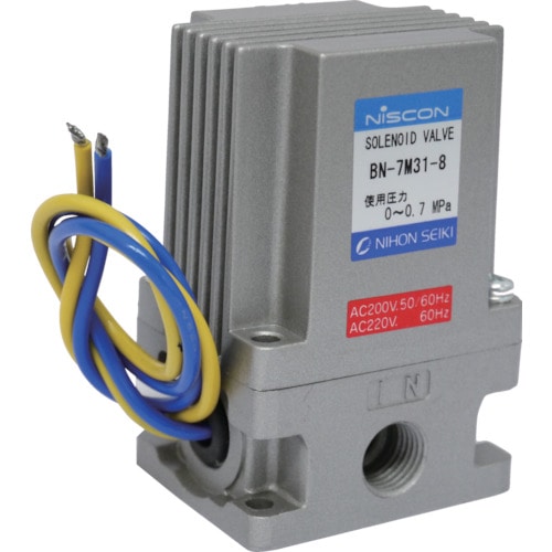 トラスコ中山 日本精器 3方向電磁弁 8AAC200V7Mシリーズ(ご注文単位1台)【直送品】