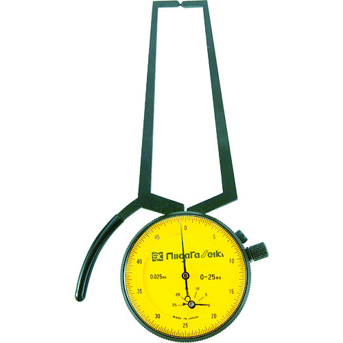 トラスコ中山 SK ダイヤルキャリパゲージ 測定範囲0~25mm 最小表示0.025mm(ご注文単位1個)【直送品】