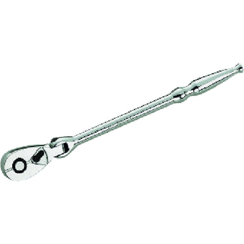 トラスコ中山 KTC 6.3sq.フレックスロングラチェットハンドルパック・台紙仕様(ご注文単位1個)【直送品】