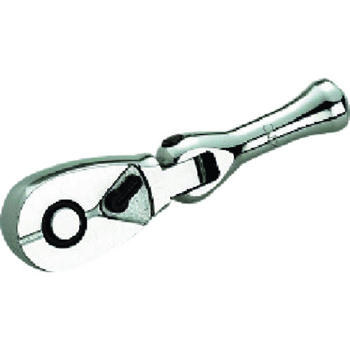 トラスコ中山 KTC 6.3sq.フレックスショートラチェットハンドルパック・台紙仕様(ご注文単位1個)【直送品】