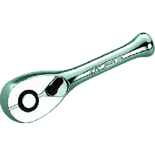 トラスコ中山 KTC 6.3sq.ショートラチェットハンドル 歯数36枚 差込角6.35mm 全長80mm(ご注文単位1個)【直送品】