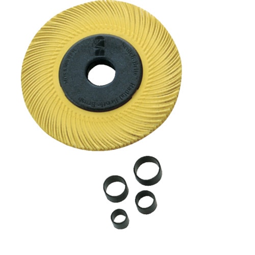 トラスコ中山 3M ラジアル・ブリッスルブラシ #80相当 黄 152.4mm(ご注文単位1枚)【直送品】