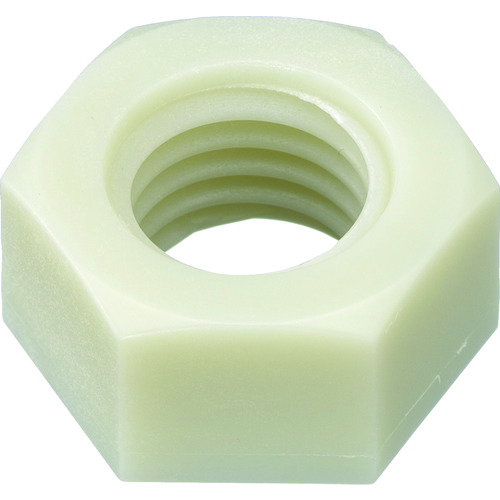 トラスコ中山 TRUSCO ガラス繊維強化ポリアミドMXD6 RENY白 六角ナット M6 50個入(ご注文単位1袋)【直送品】