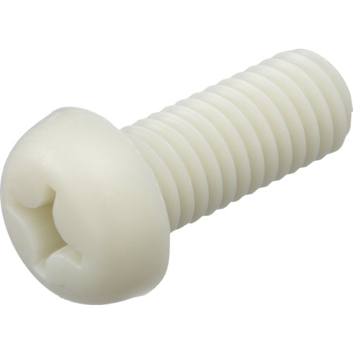 トラスコ中山 TRUSCO ガラス繊維強化ポリアミドMXD6 RENY白 十字穴付ナベ小ネジ M3X10 50本(ご注文単位1袋)【直送品】