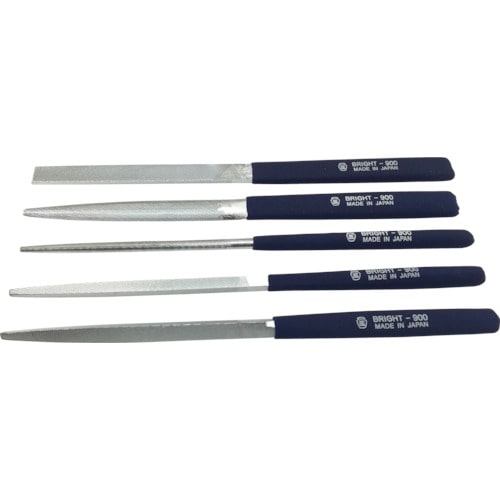 トラスコ中山 ツボサン ブライト900 5本組セット 細目(ご注文単位1セット)【直送品】