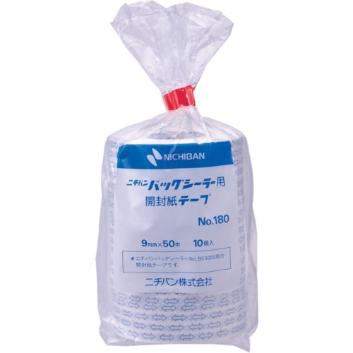 トラスコ中山 ニチバン バックシーリング開封紙テープ BS180(ご注文単位10巻)【直送品】