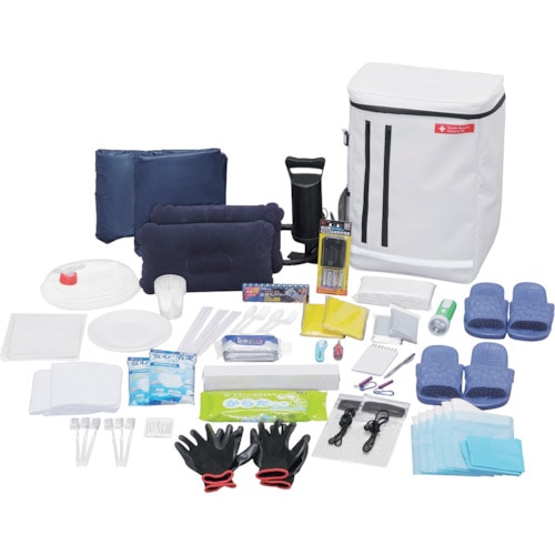 トラスコ中山 IRIS 298615 防災セット 2人用44点（ご注文単位1セット）【直送品】