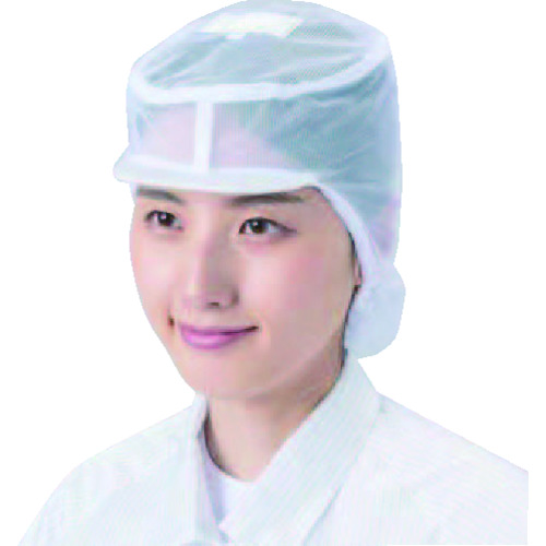 トラスコ中山 ブラストン ツバ付ヘアーネット(ご注文単位1袋)【直送品】