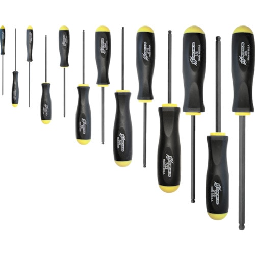 トラスコ中山 ボンダス ボールポイント・ドライバー インチ セット13本組(0.050-3/8)(ご注文単位1組)【直送品】