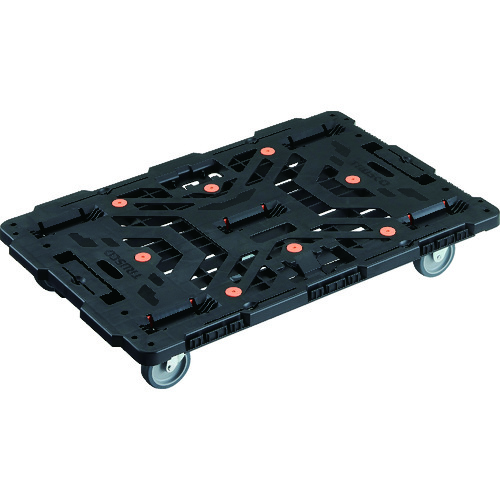 トラスコ中山 TRUSCO 連結式樹脂製平台車 ビートル 900X600 自在3輪(ご注文単位1台)【直送品】